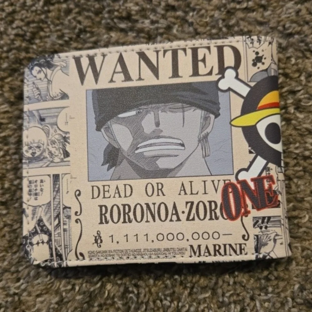 New one piece anime manga leather wallet